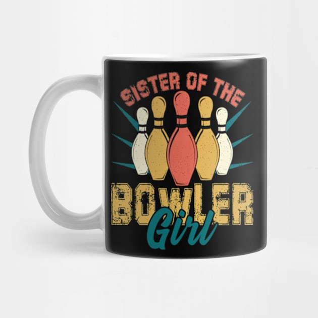 Sister Of The Birthday Bowler Kid Boy Girl Bowling Party by David Brown